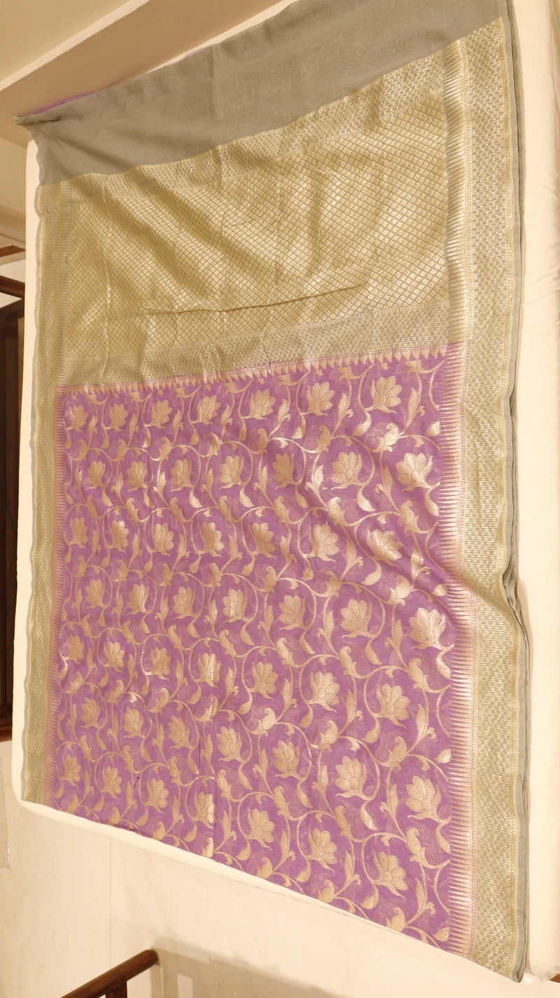Pure Moonga Muslin Saree
