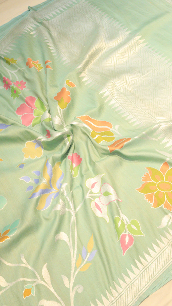 Handloom Pure Tussar Geogertte Saree