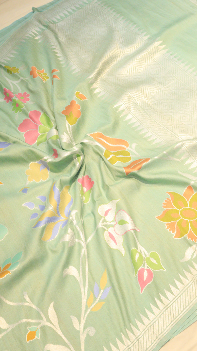 Handloom Pure Tussar Geogertte Saree