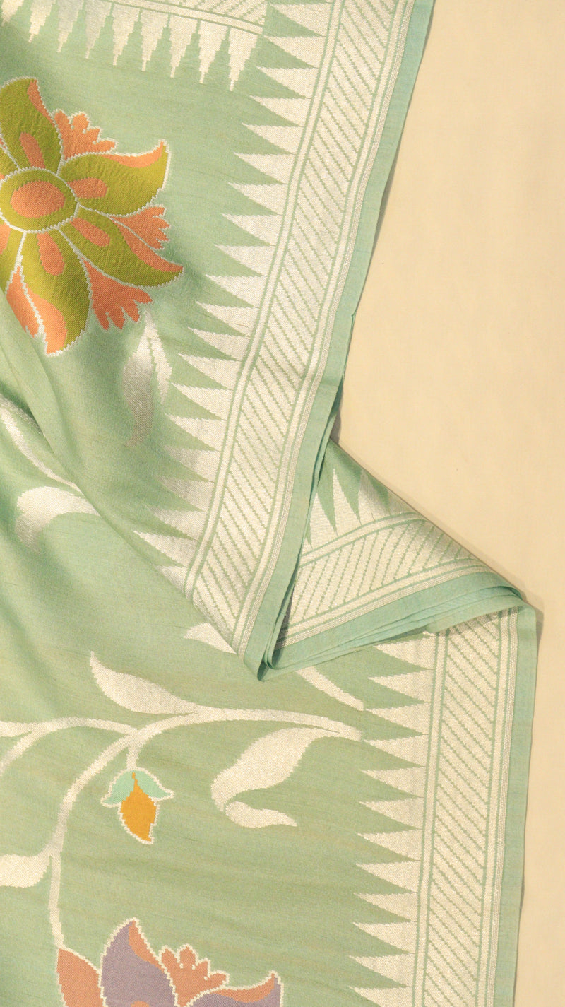 Handloom Pure Tussar Geogertte Saree