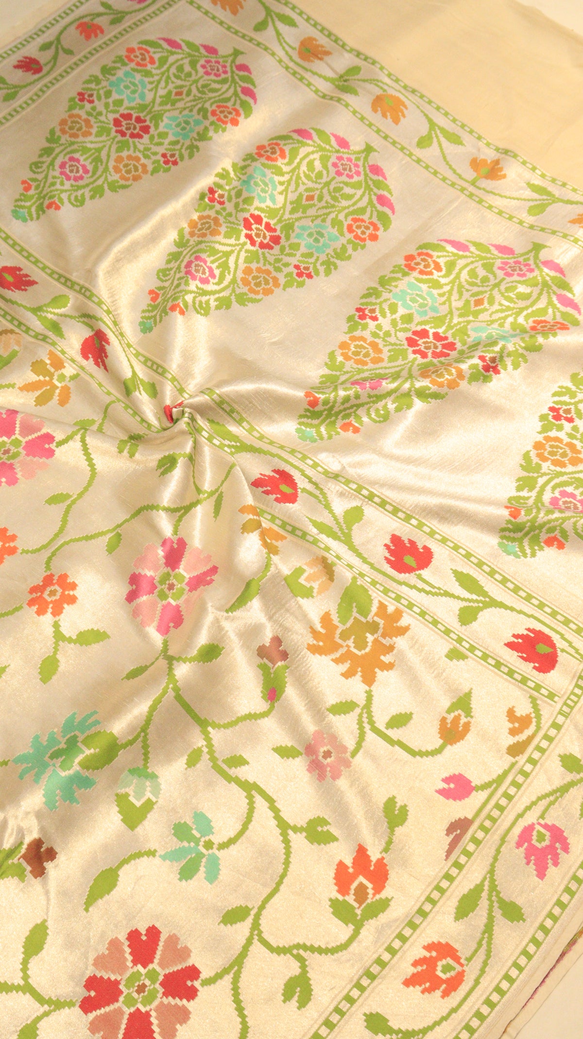 Handloom Pure Tussar Geogertte Saree