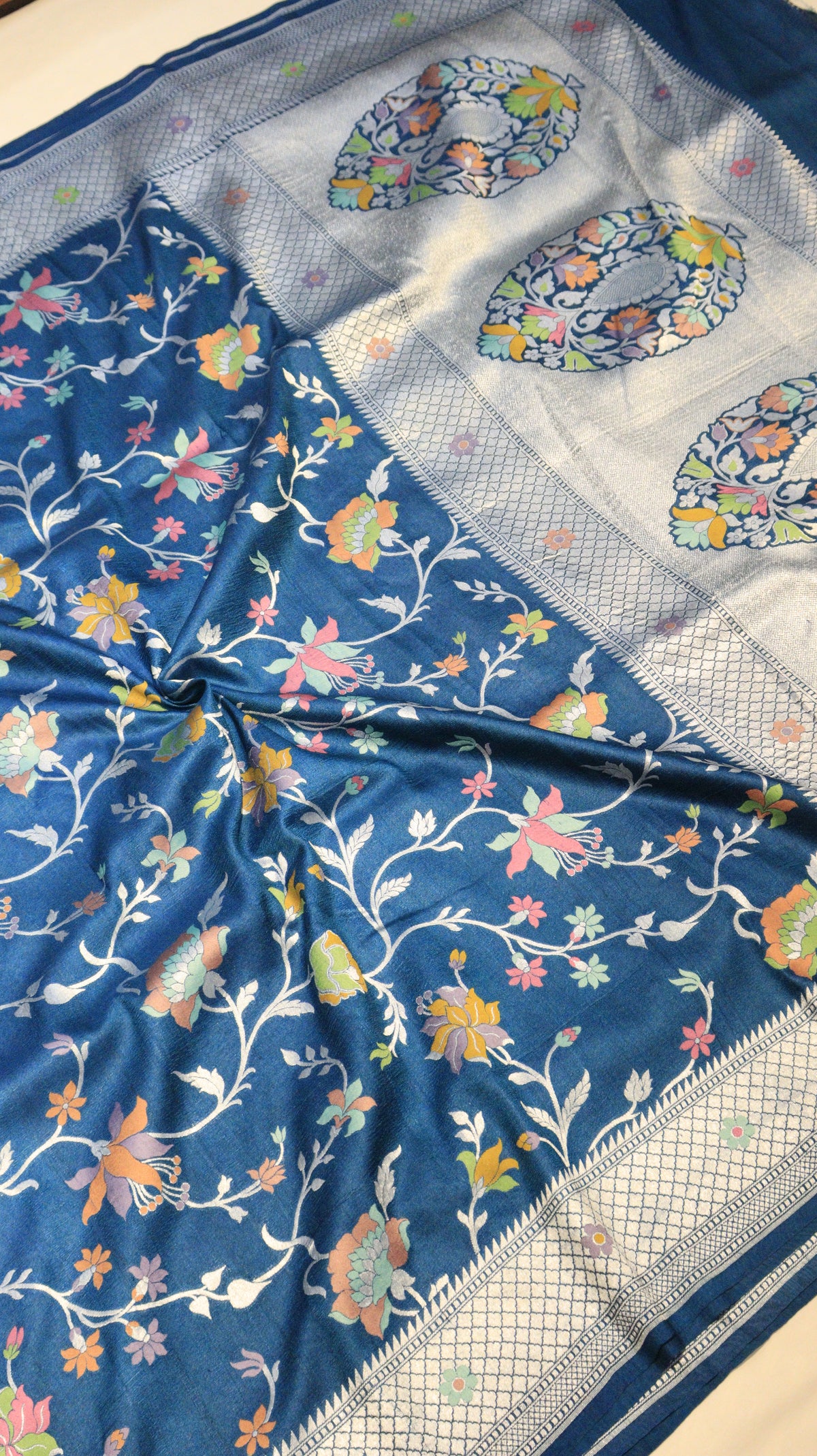 Handloom Pure Tussar Geogertte Saree