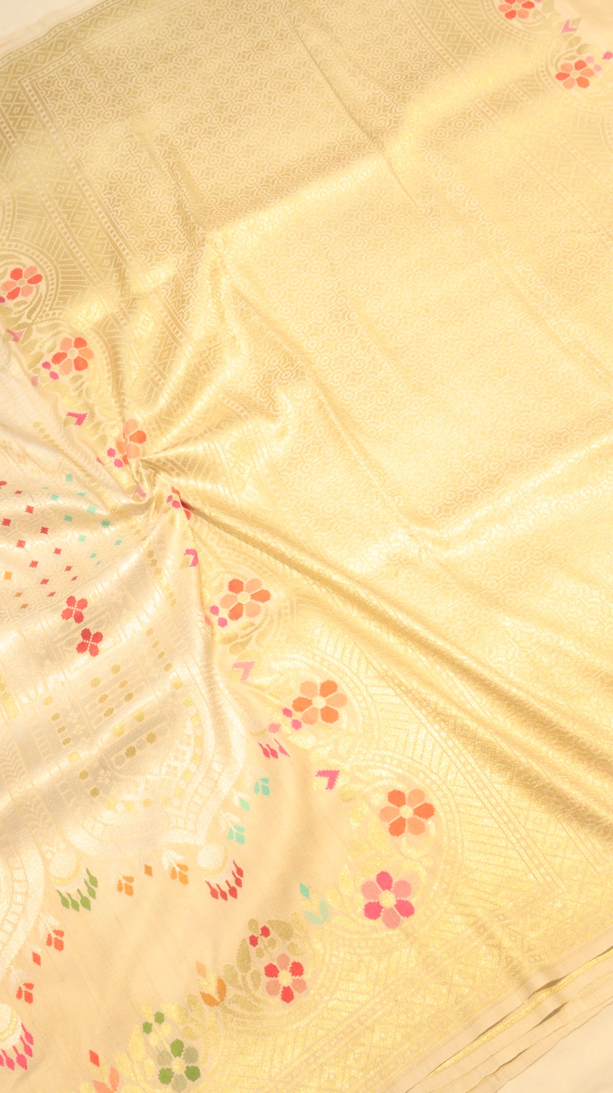 Handloom Pure Tussar Geogertte Saree
