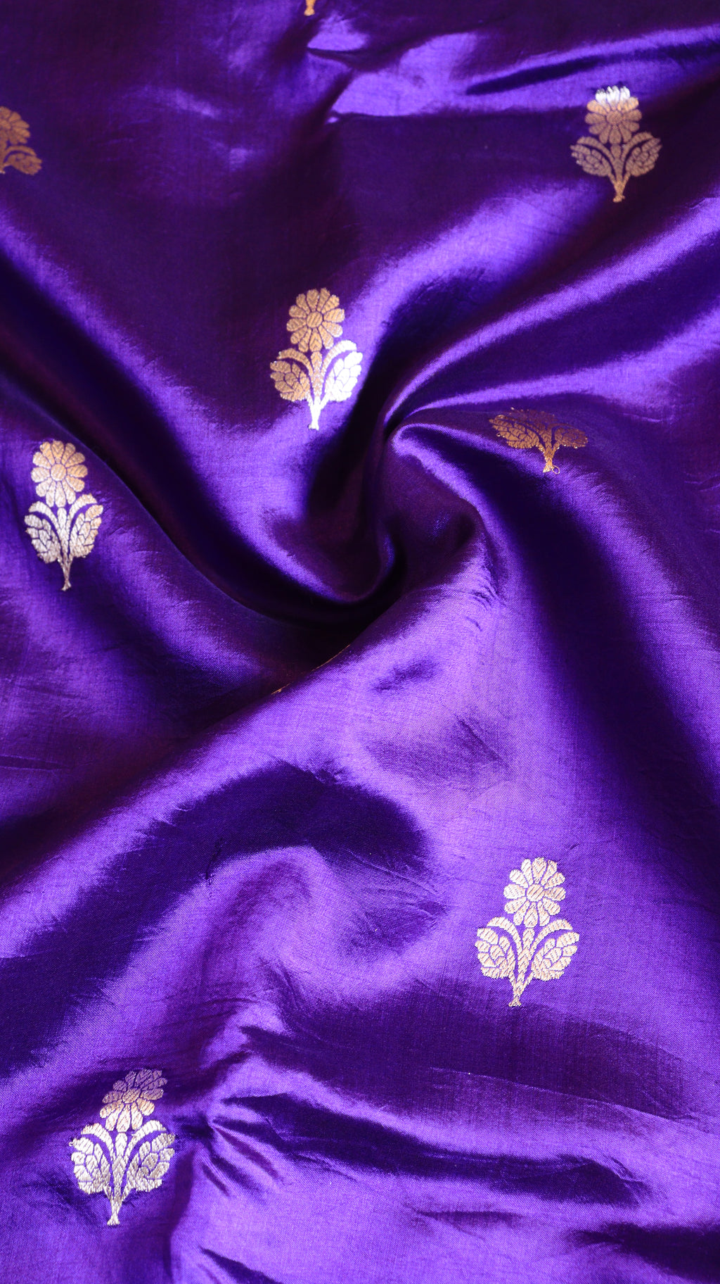 Purple Pure Soft Katan Silk Handloom Saree