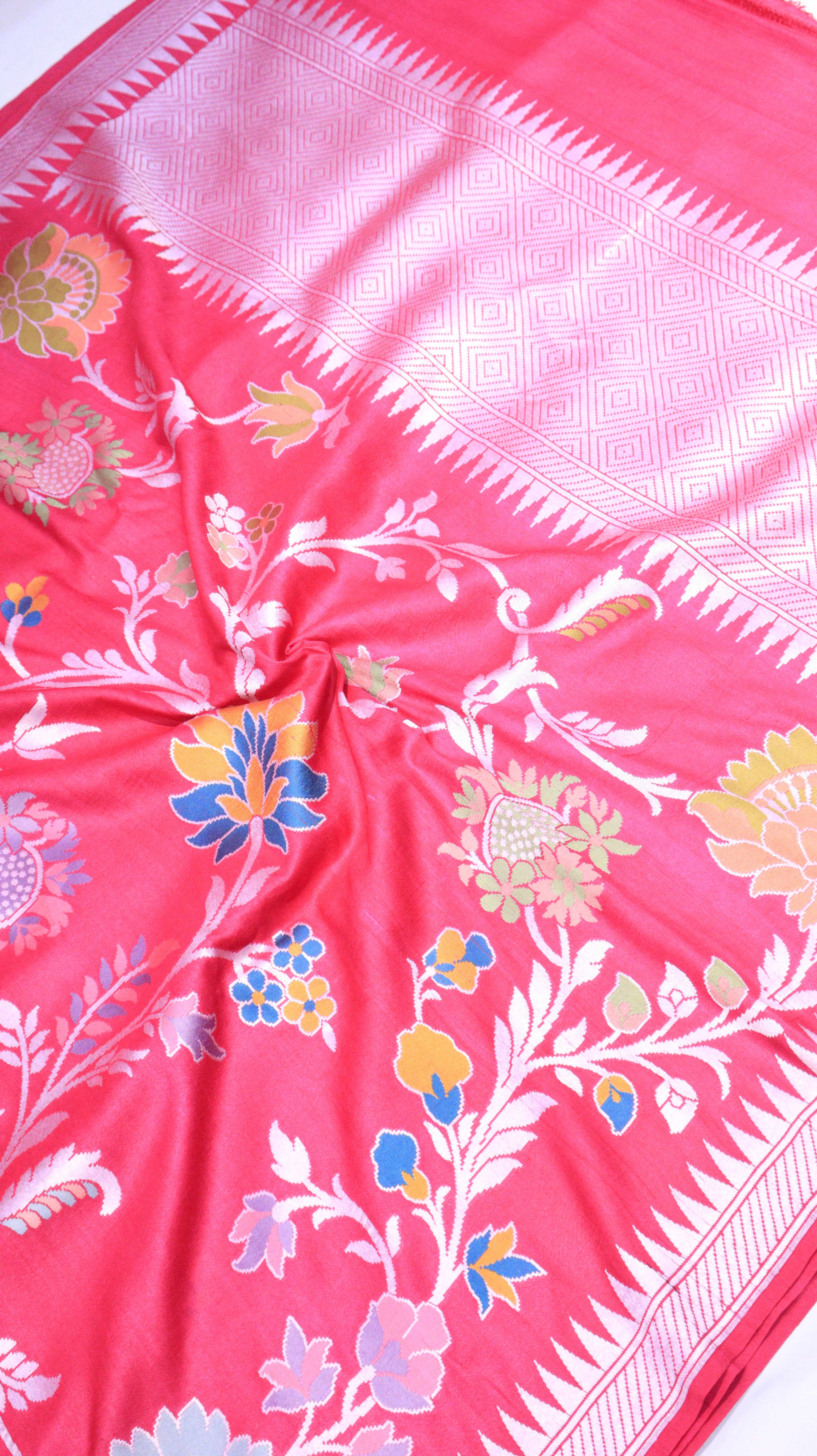 Handloom Pure Tussar Geogertte Saree