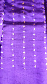 Purple Pure Soft Katan Silk Handloom Saree