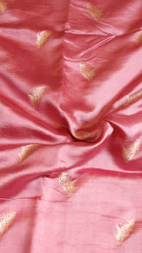 Pink Pure Chiniya Silk Saree