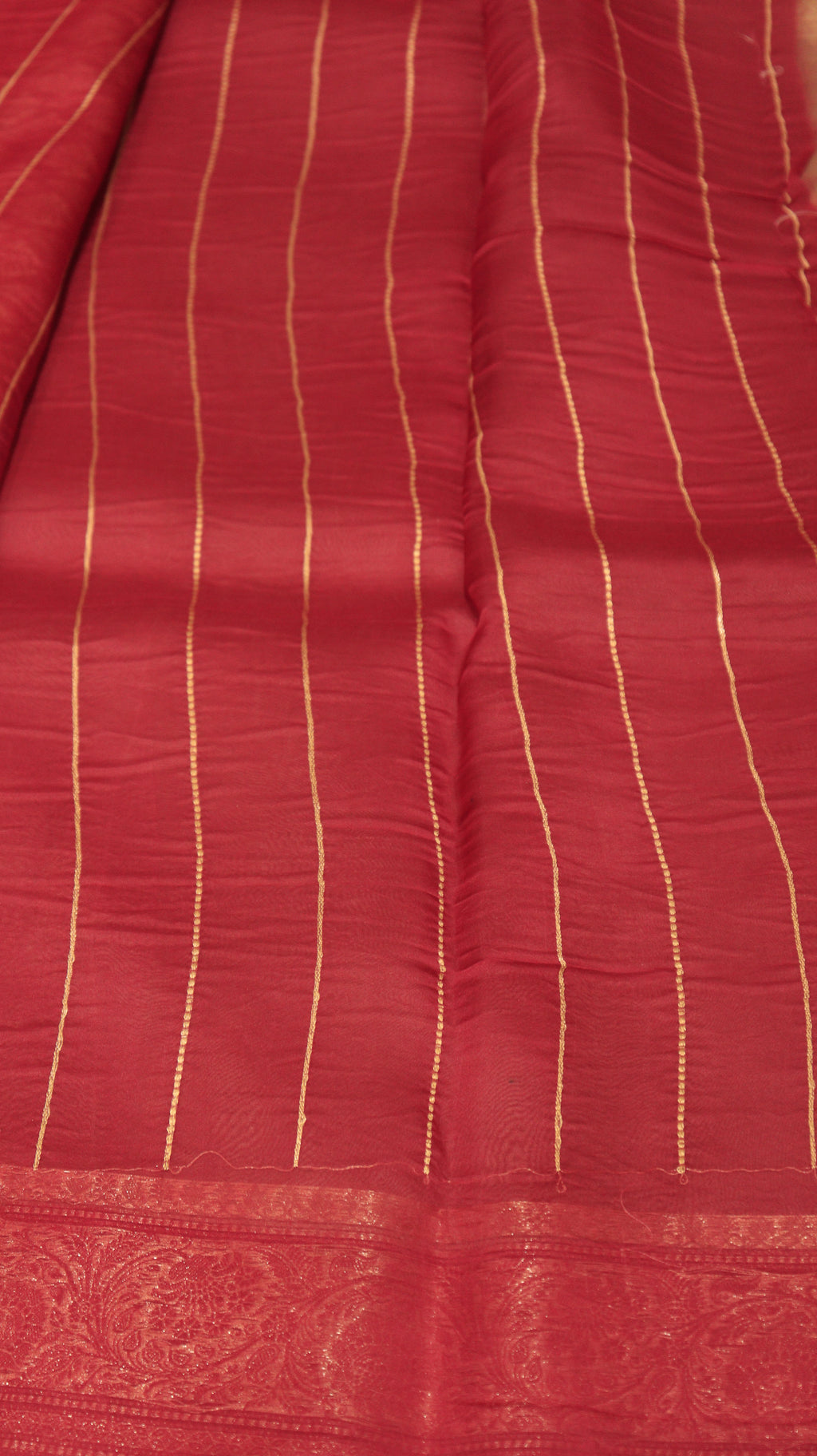 Pre-Order : Brownish Pink Pure Kora Silk Handloom Saree with Contrast Blouse