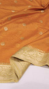 Chand Phool Moonga Muslin Saree