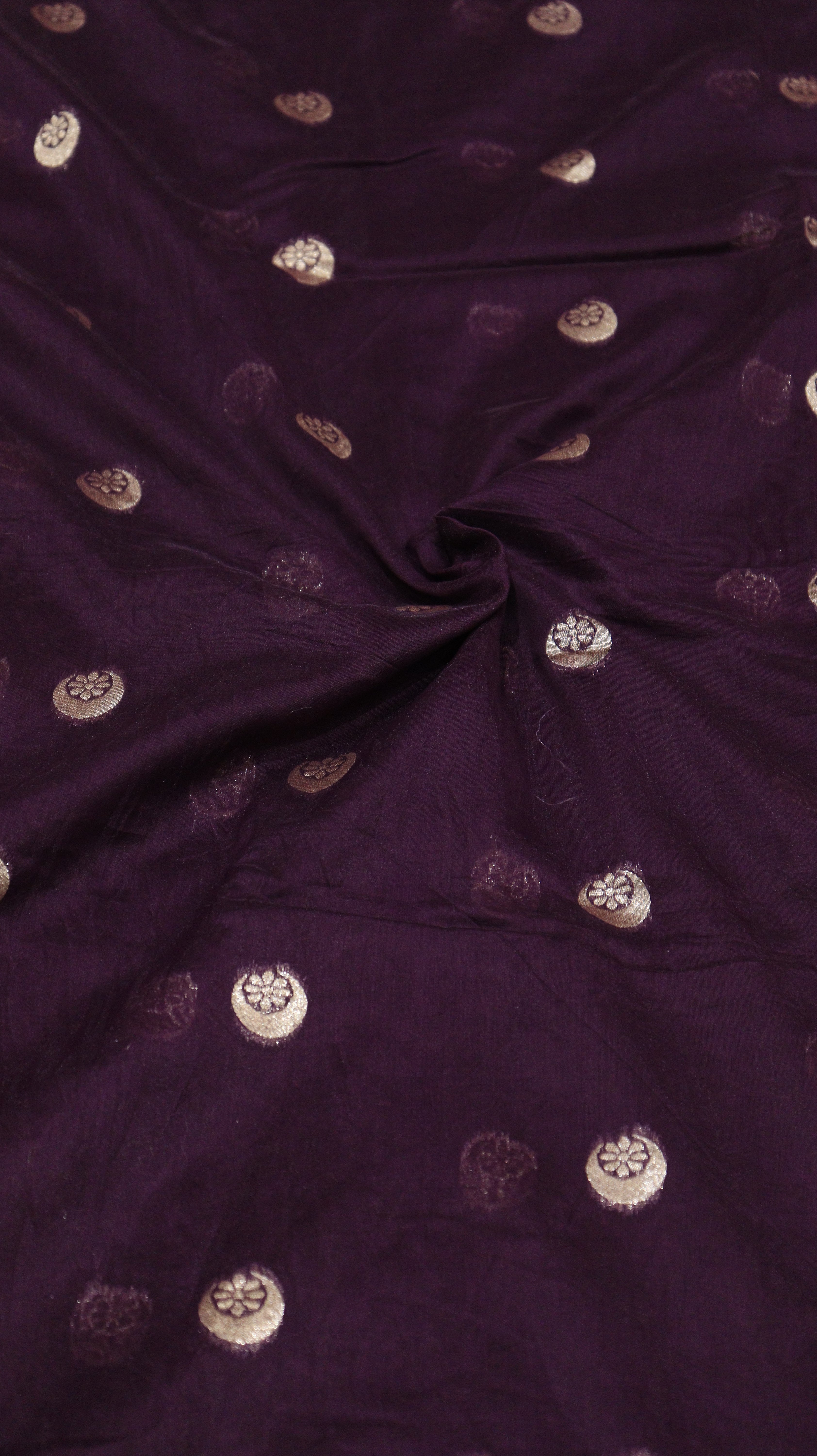 Pre-Order : Chand Phool Moonga Muslin Saree