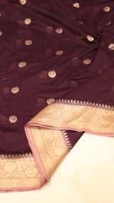 Chand Phool Moonga Muslin Saree