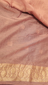 Chand Phool Moonga Muslin Saree