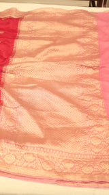 Chand Phool Moonga Muslin Saree