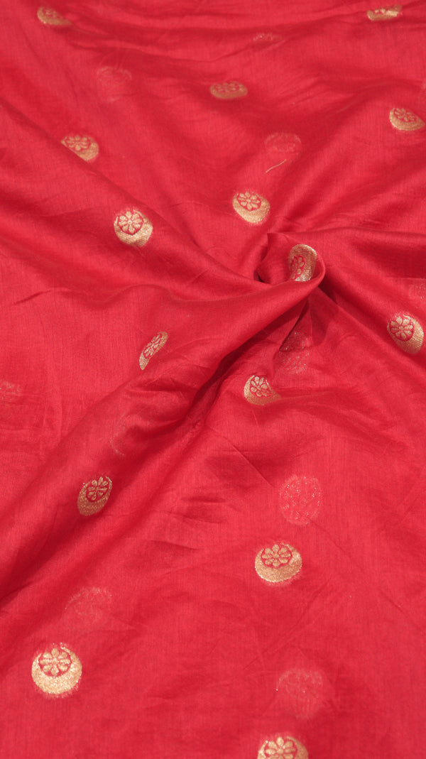 Chand Phool Moonga Muslin Saree