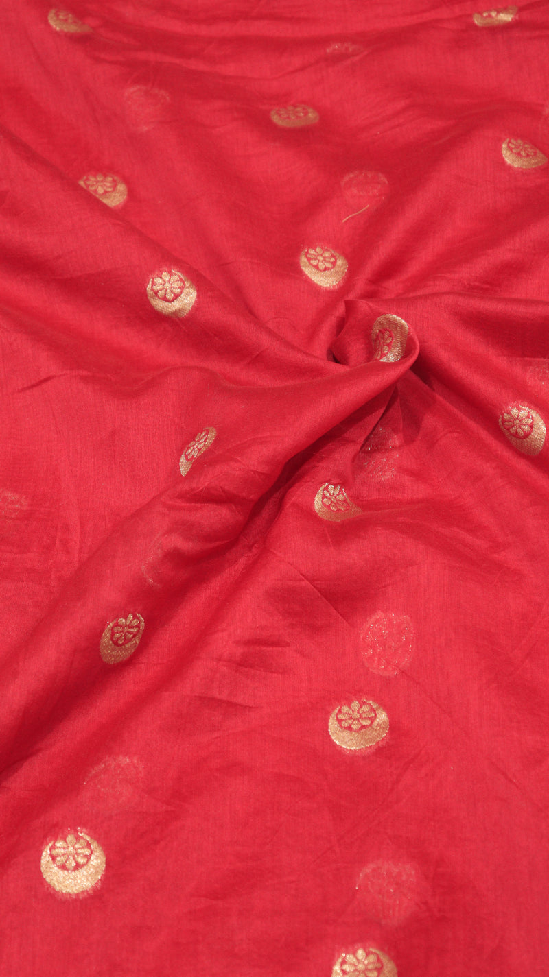 Chand Phool Moonga Muslin Saree