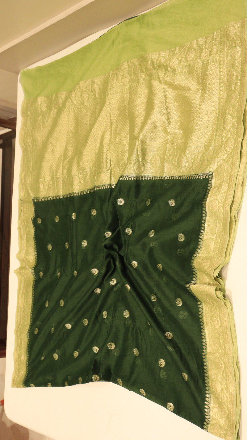 Chand Phool Moonga Muslin Saree