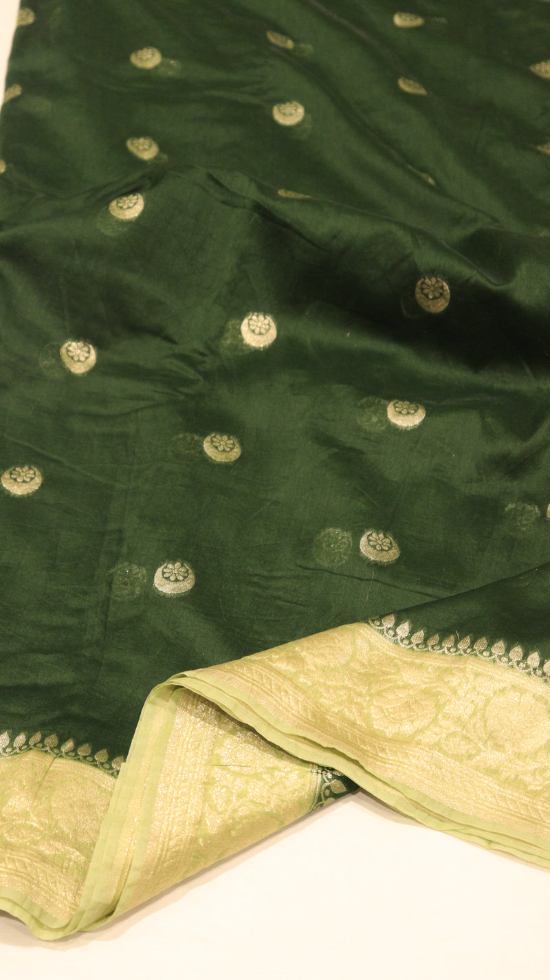 Chand Phool Moonga Muslin Saree