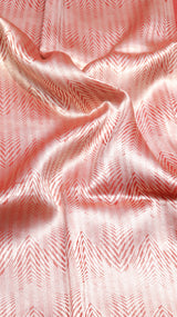 Red Pure Kora Silk Handloom Saree with Soft Katan Border