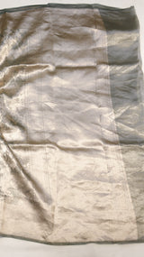 Green Pure Tissue Silk Handloom Saree with Shikargah Style