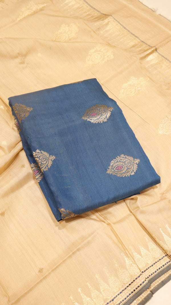 Handloom Pure Tussar Silk Suit Set