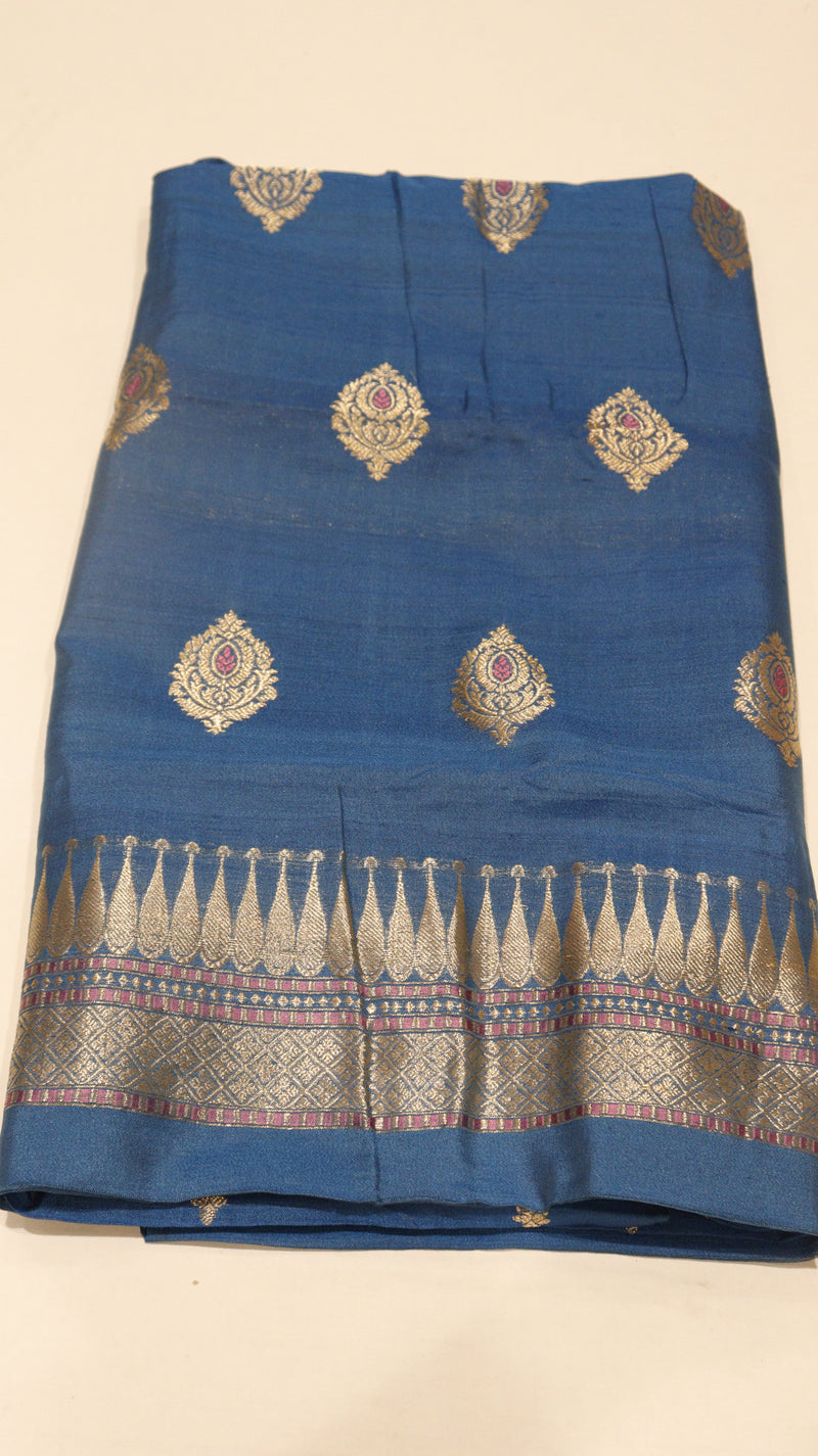 Handloom Pure Tussar Silk Suit Set