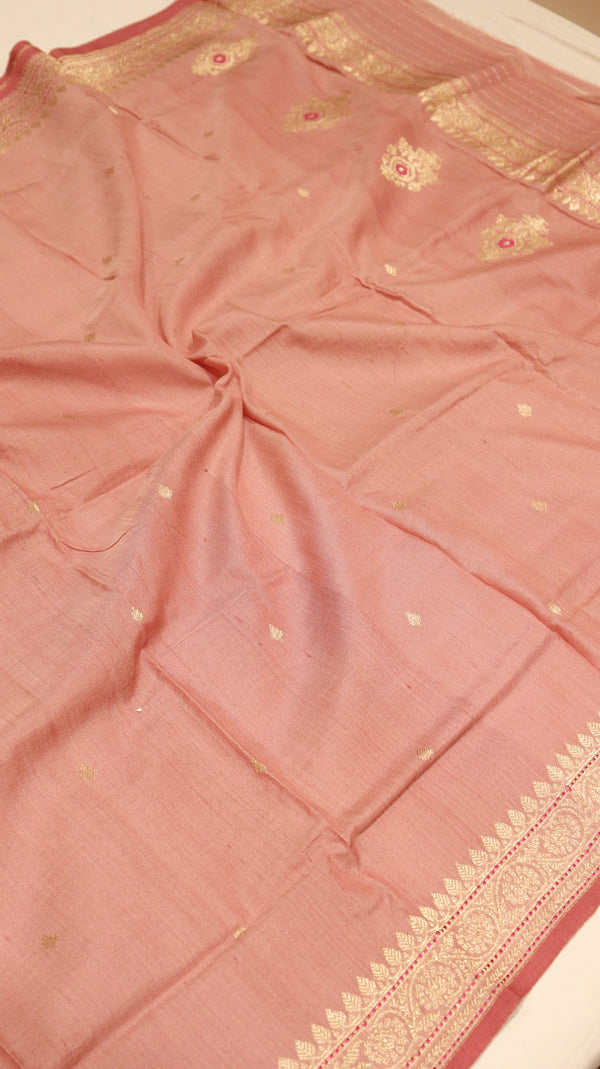 Handloom Pure Tussar Silk Suit Set