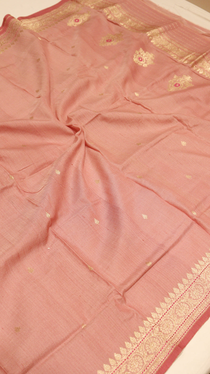 Handloom Pure Tussar Silk Suit Set