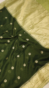 Chand Phool Moonga Muslin Saree