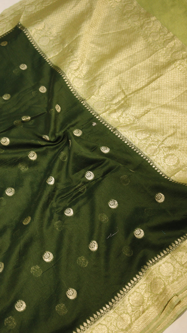 Chand Phool Moonga Muslin Saree