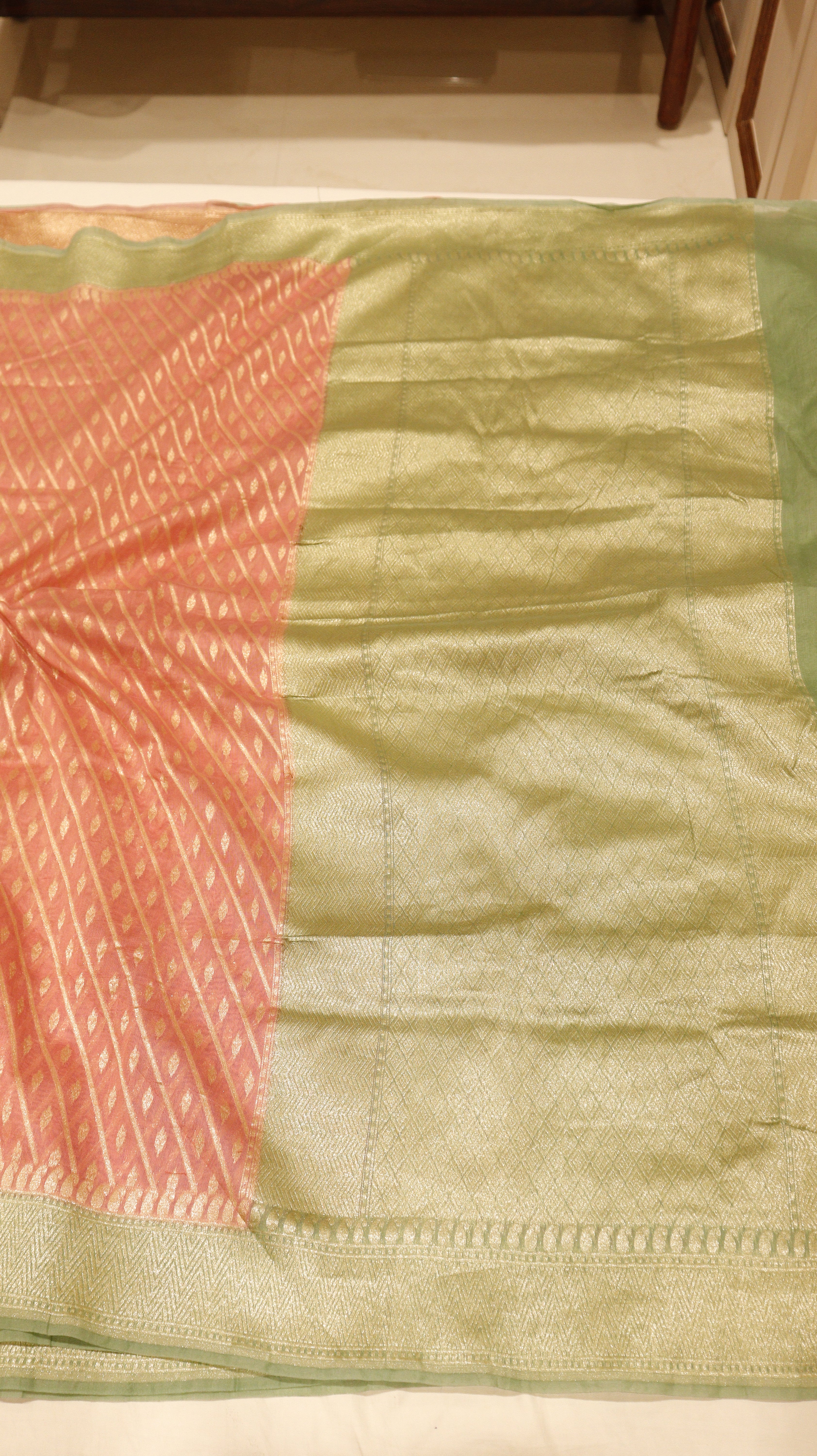 Pre-Order : Pure Moonga Muslin Saree