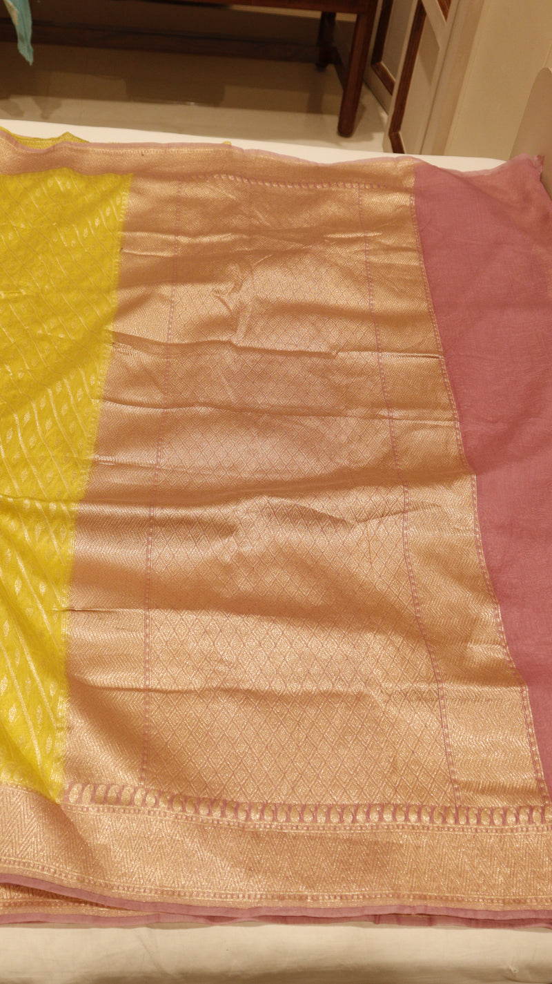 Pure Moonga Muslin Saree