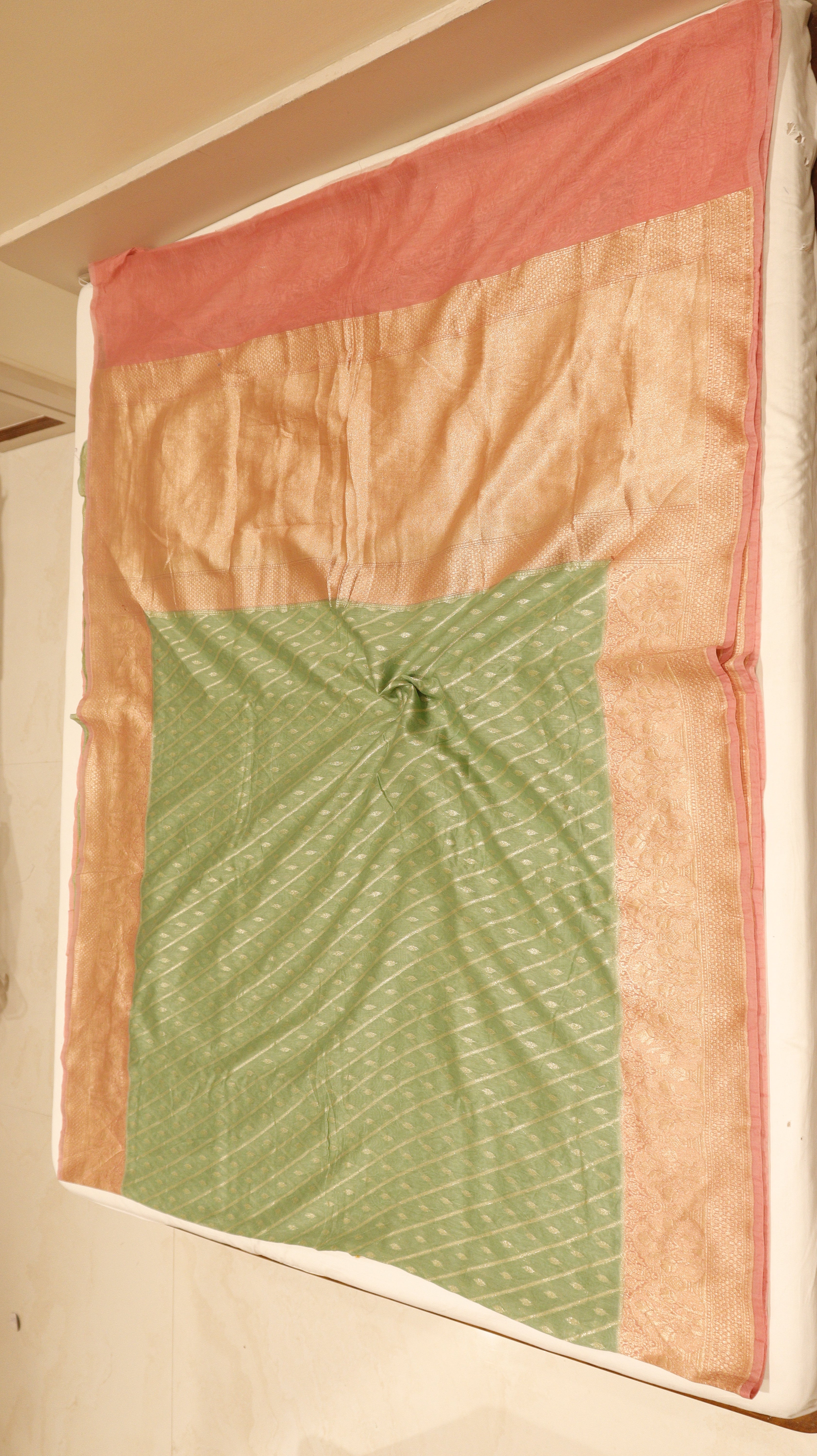 Pre-Order : Pure Moonga Muslin Saree