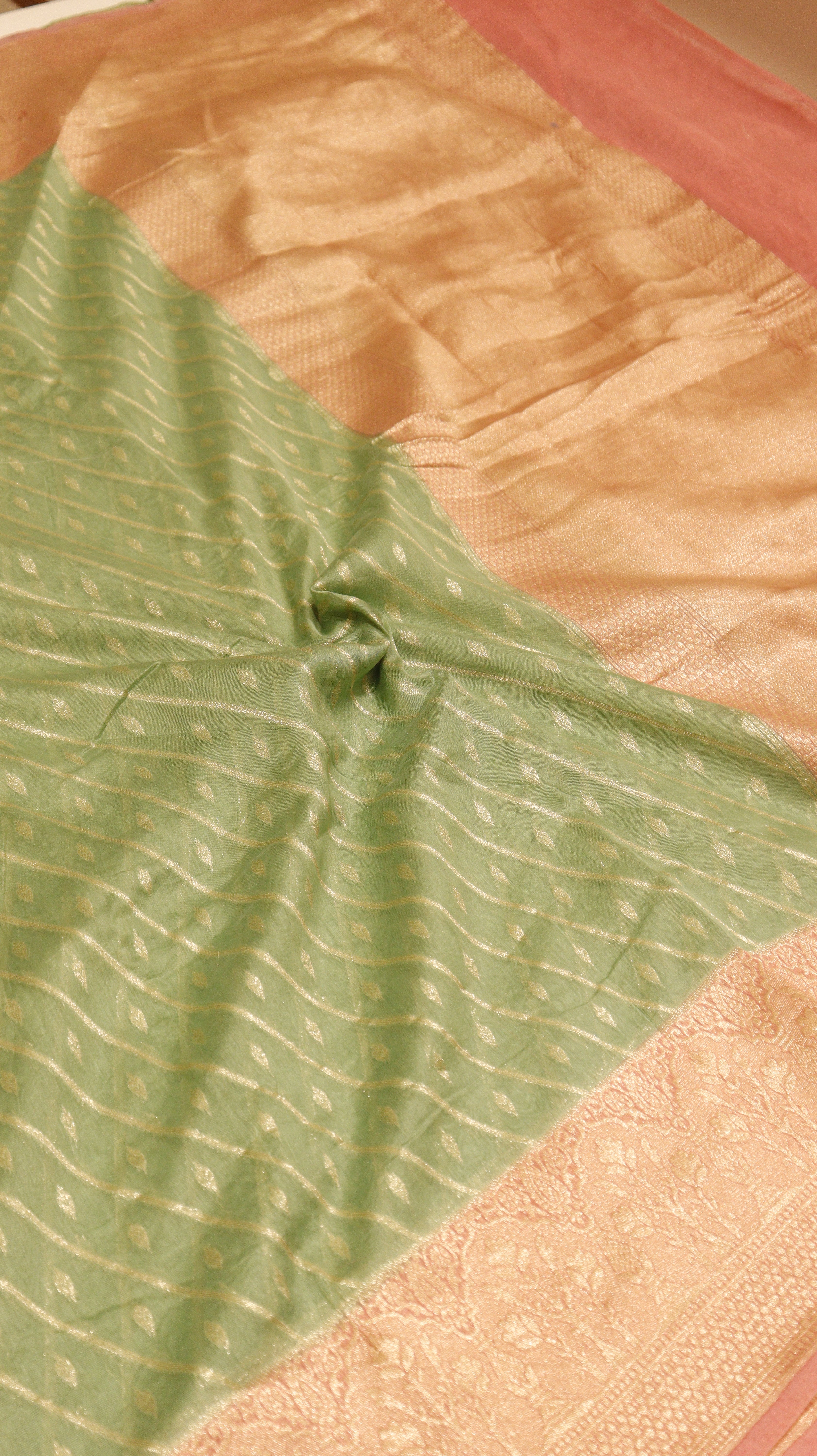 Pre-Order : Pure Moonga Muslin Saree
