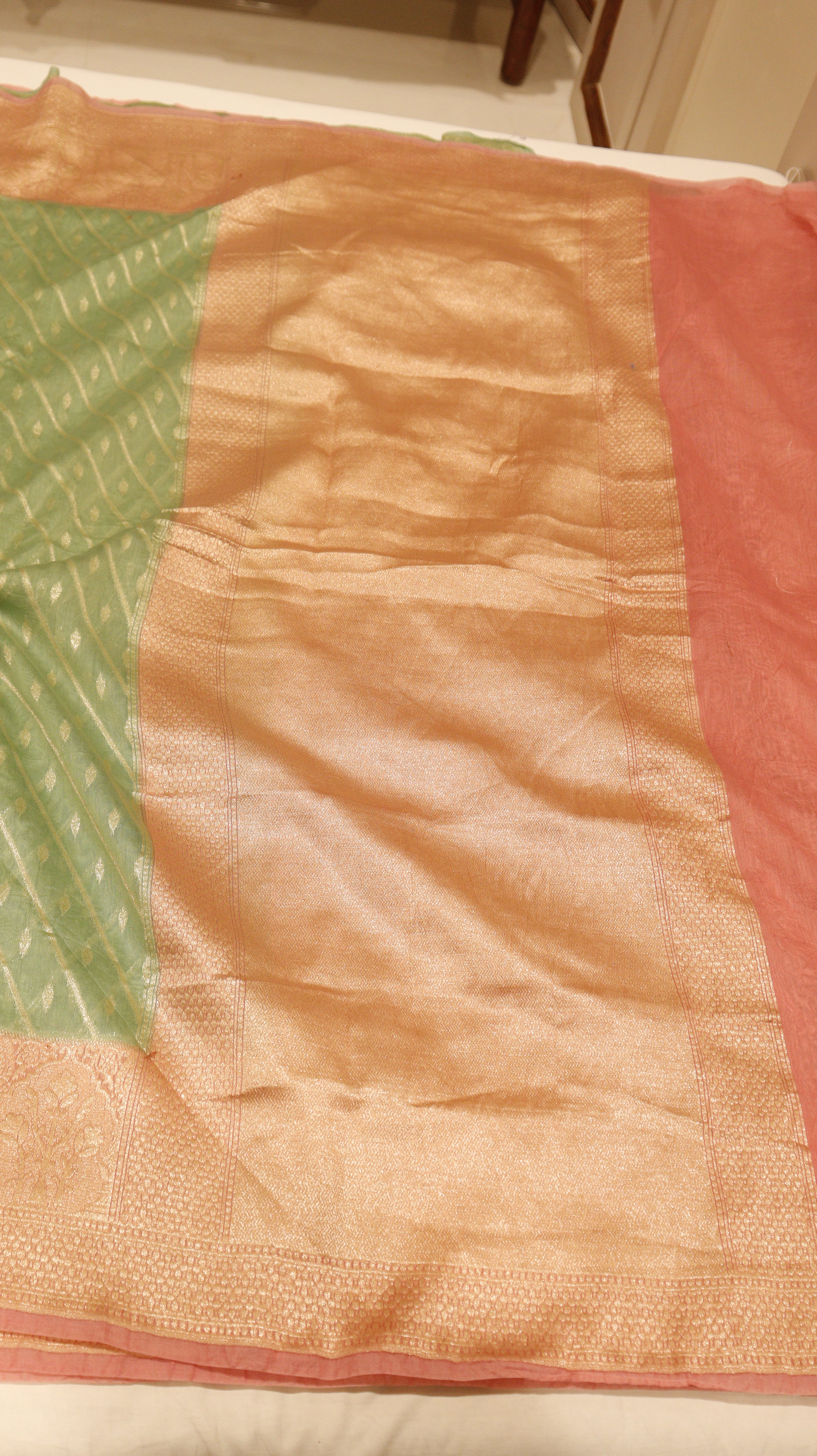 Pre-Order : Pure Moonga Muslin Saree