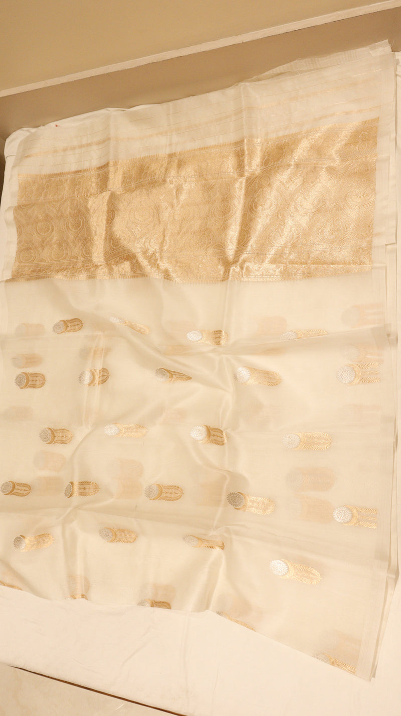Handloom Pure Kora Silk Saree