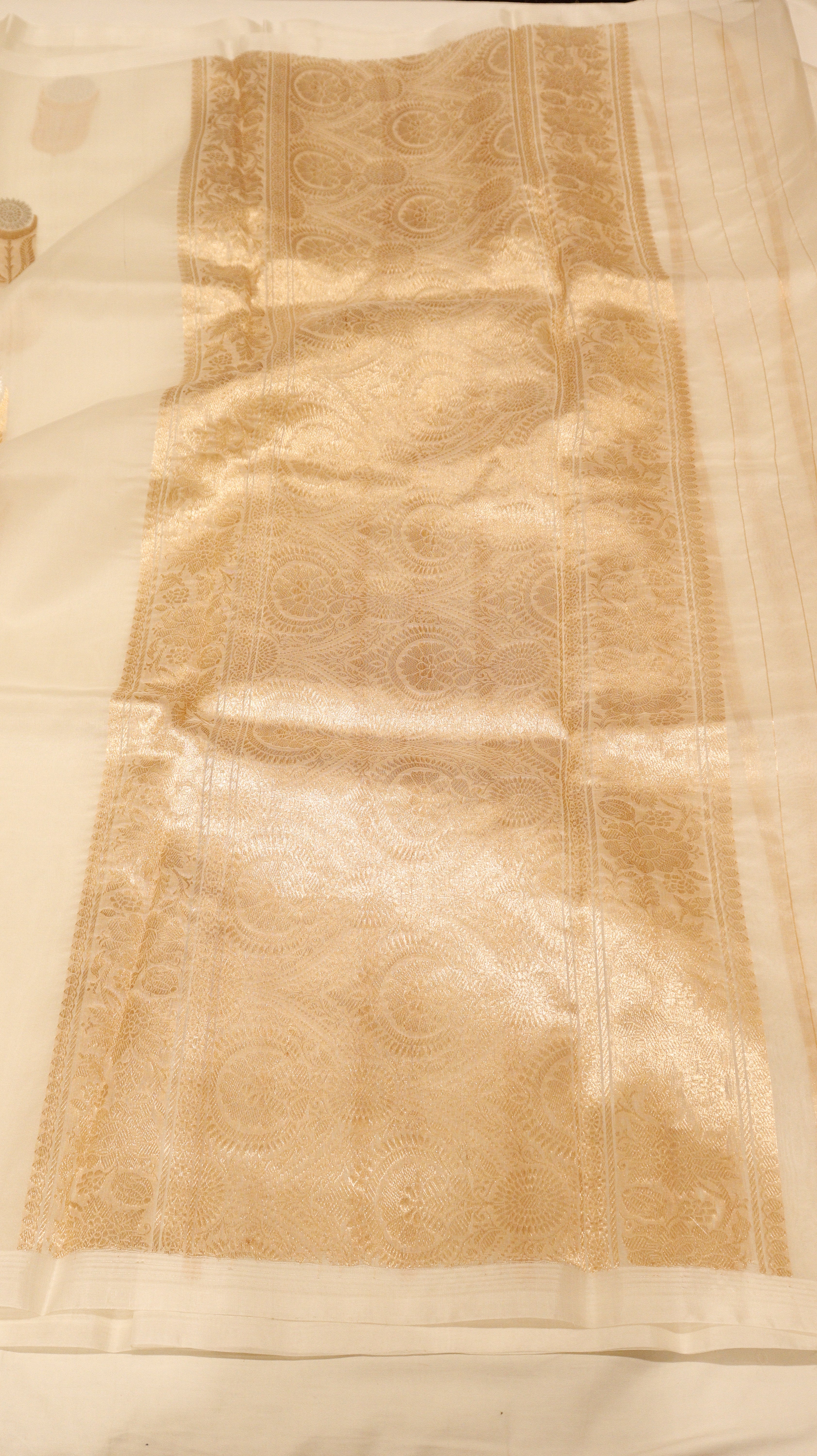 Pre-Order : Handloom Pure Kora Silk Saree