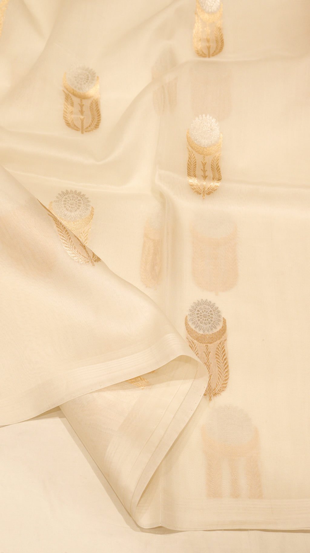Pre-Order : Handloom Pure Kora Silk Saree