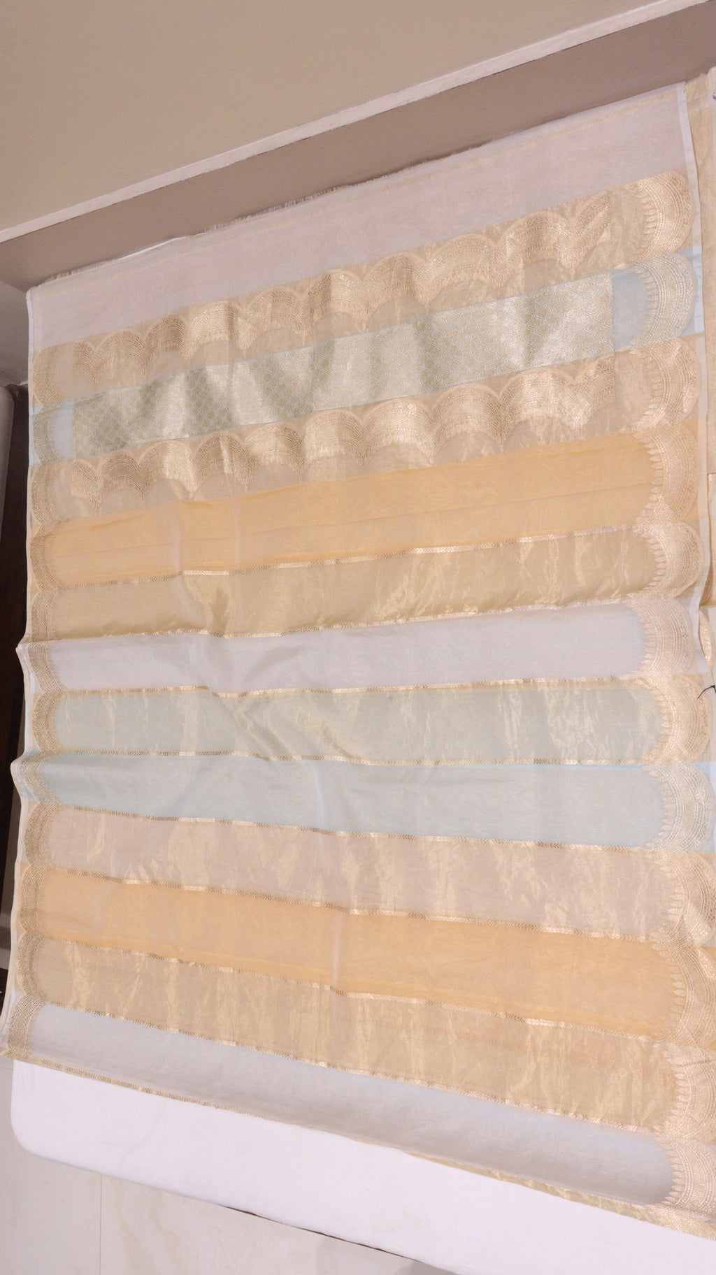 Pre-Order : Pure Kora Tissue Rangkaat Saree
