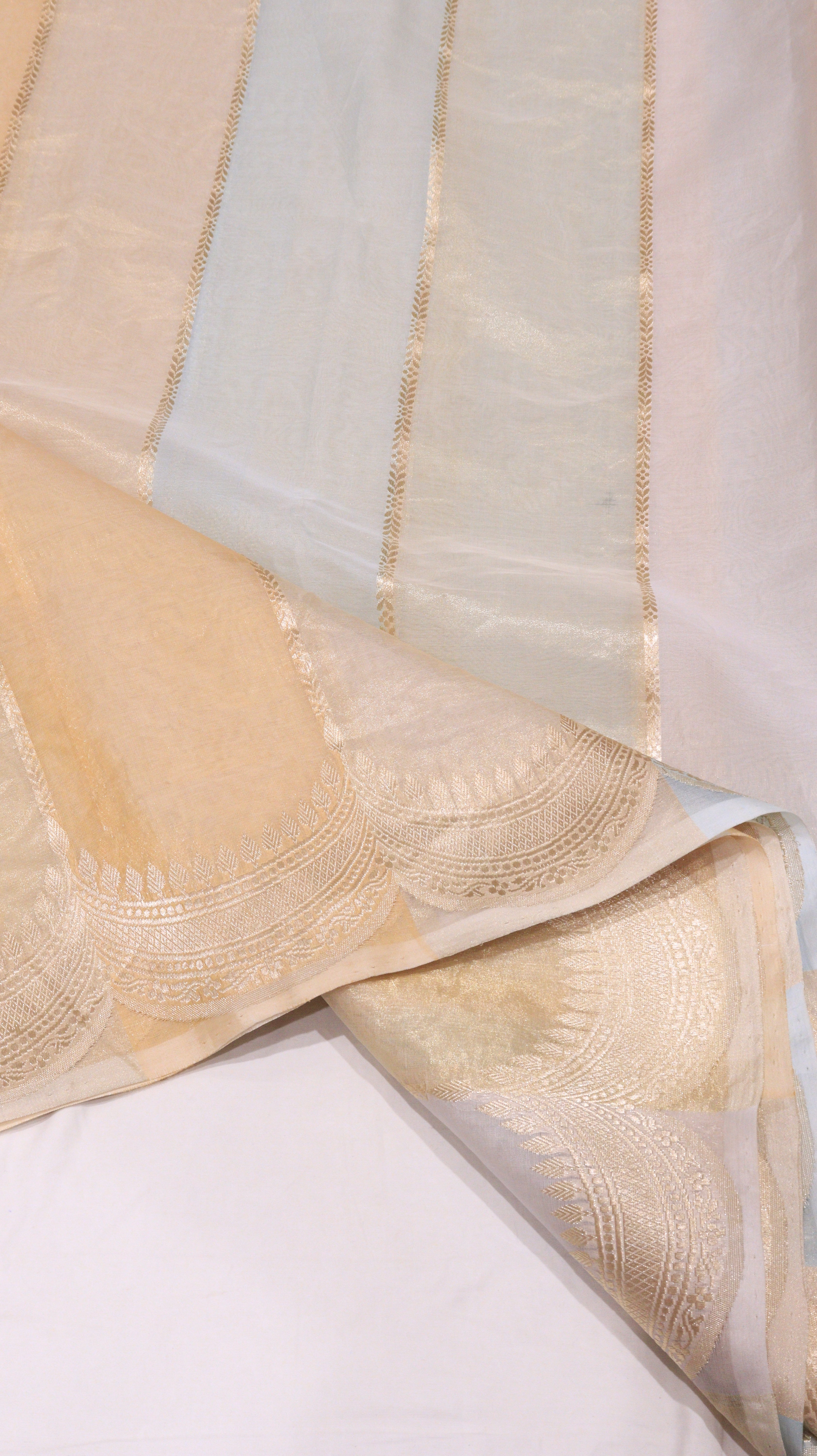 Pre-Order : Pure Kora Tissue Rangkaat Saree