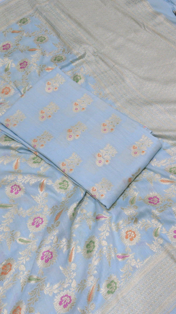 Pure Moonga Silk Suit