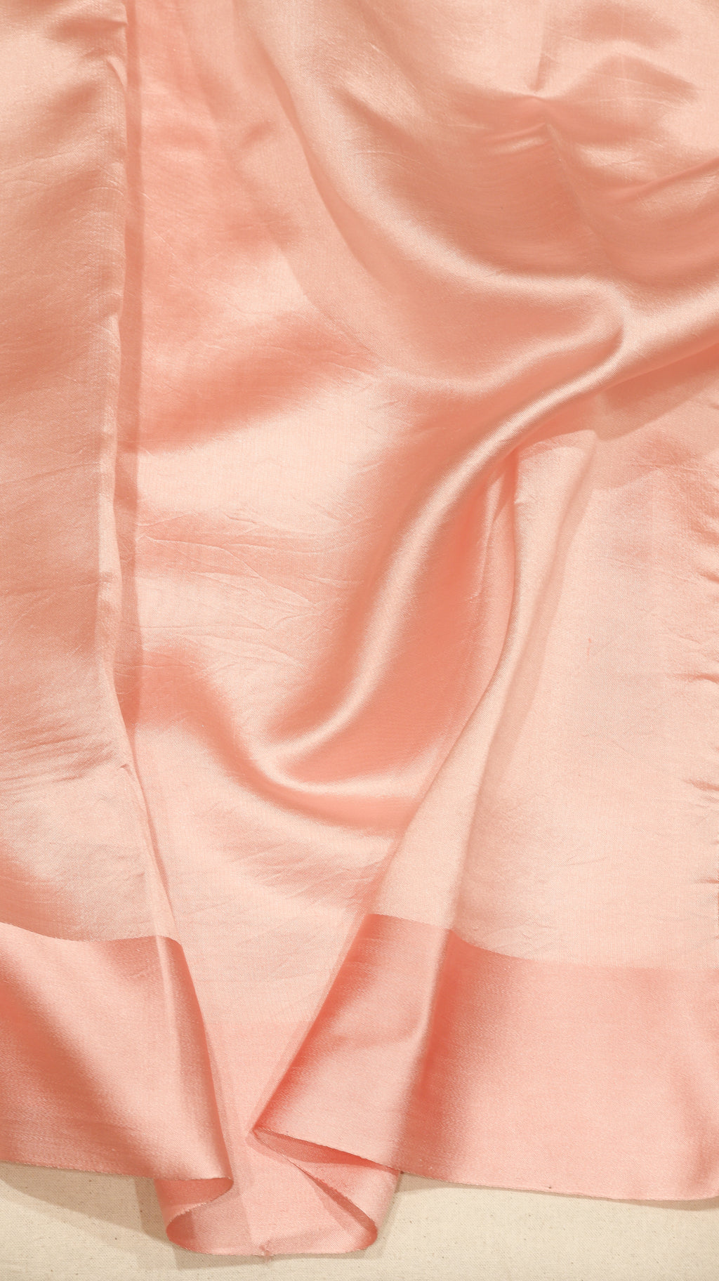 Baby Pink Dupion Silk Handloom Saree with Satin Border