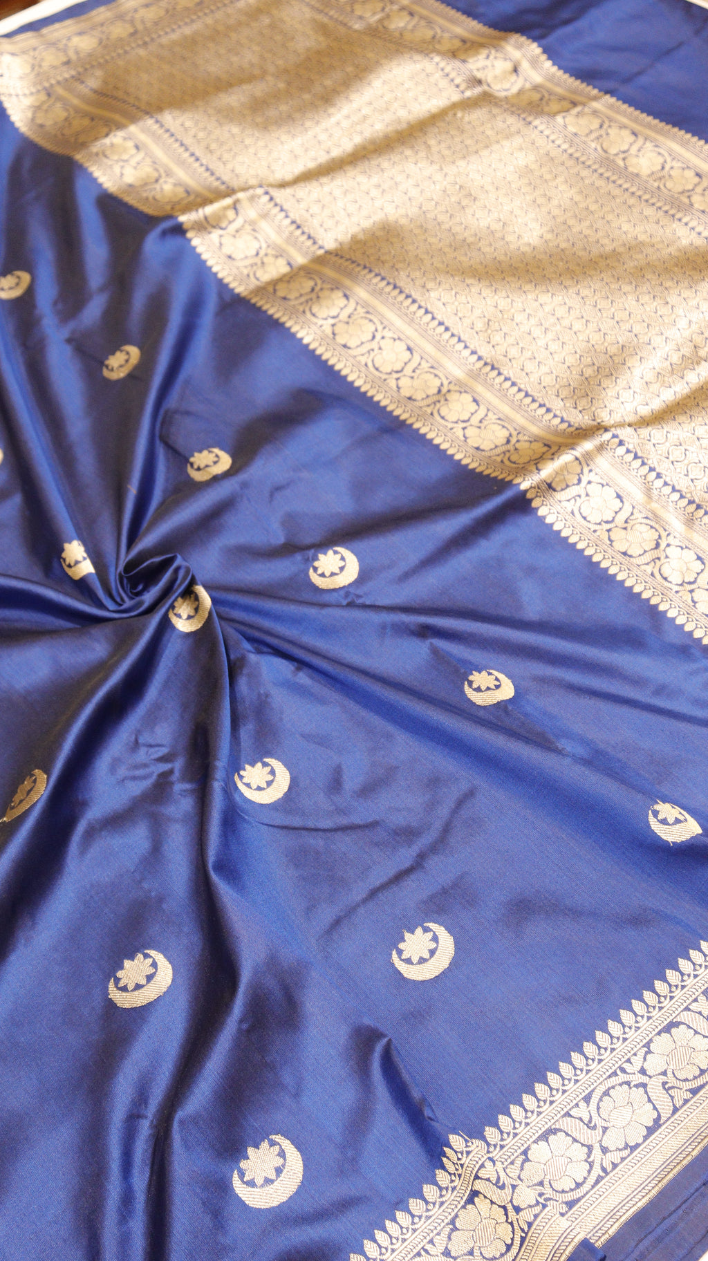 Pre-Order : Chand Phool Katan Silk Saree