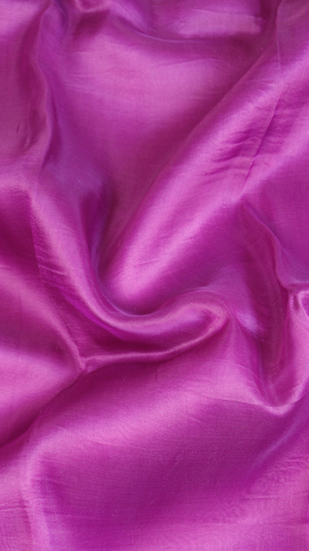 Pre-Order : Magenta Pink Pure Kora Silk Handloom Saree with Stripe Blouse
