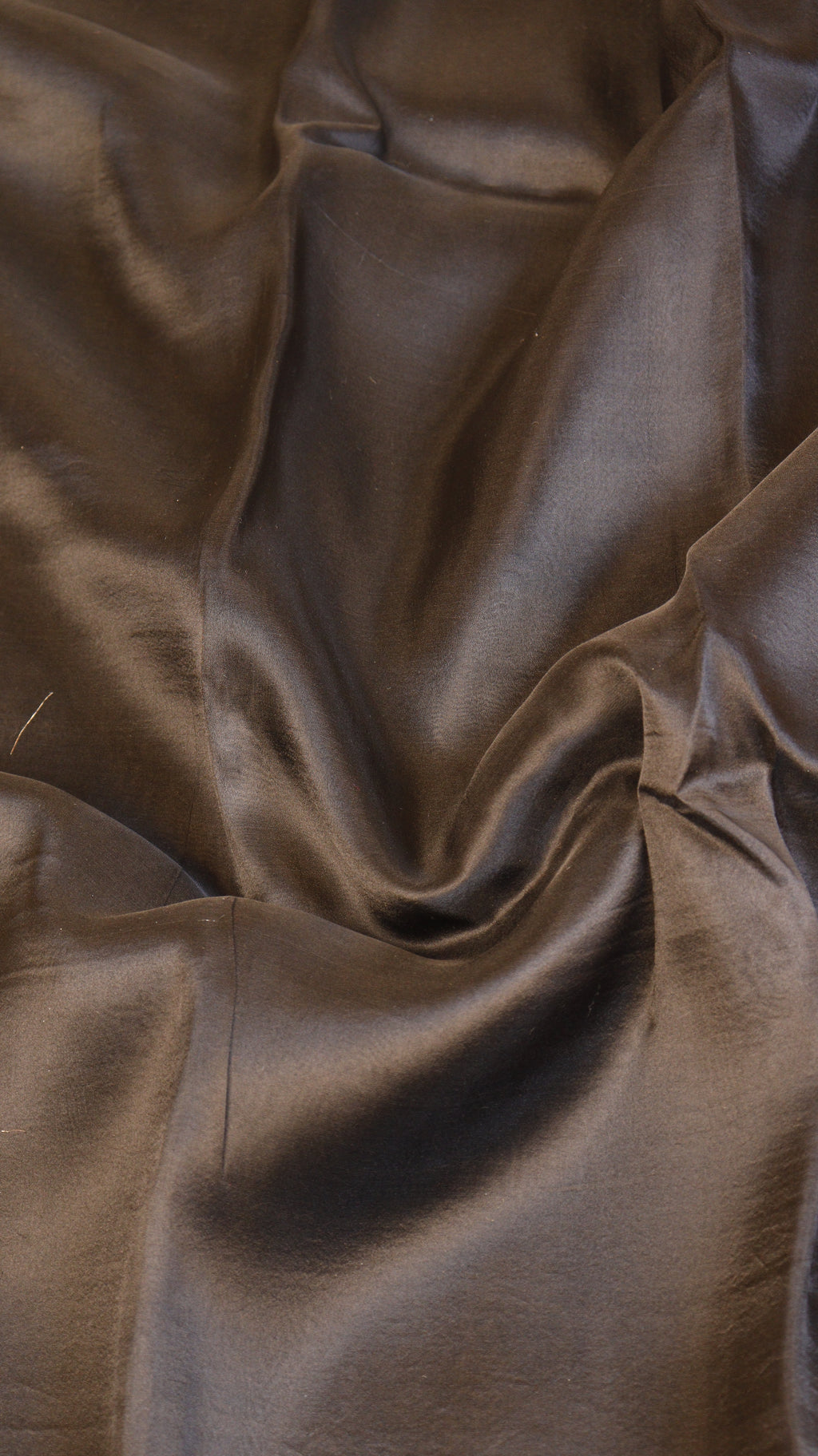 Black Pure Kora Silk Handloom Saree with Stripe Blouse