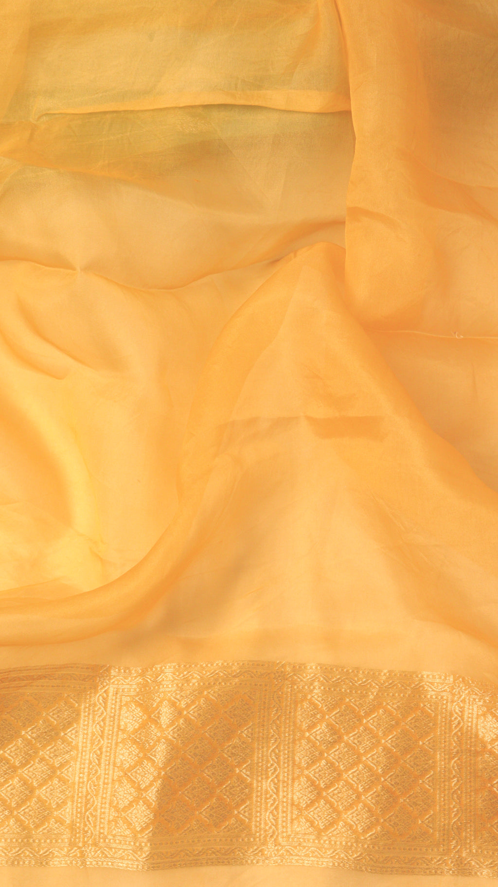 Soft Green Pure Kora Silk Handloom Saree with Contrast Border