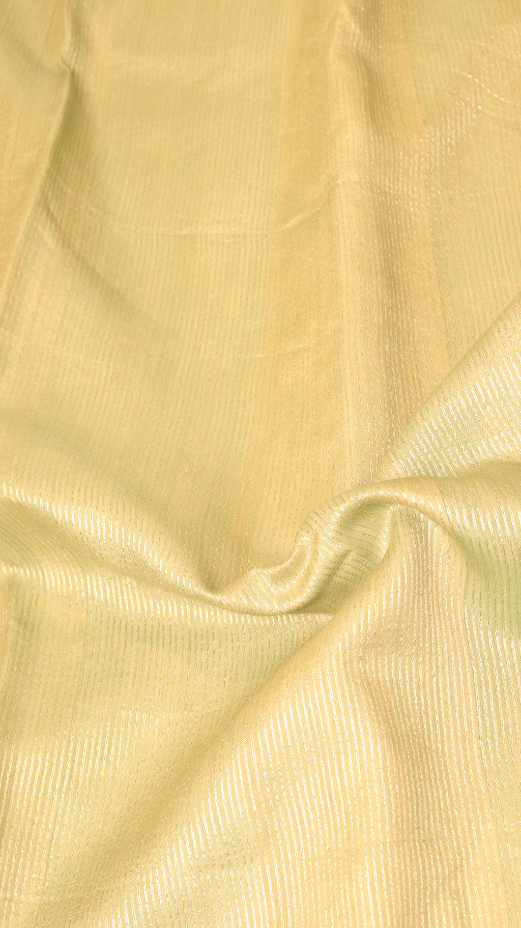 Pastel Green Pure Tussar Silk Handloom Saree with Kora Pallu