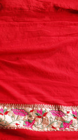 Traditional Pure Bandhej Khaddi Geogertte Saree