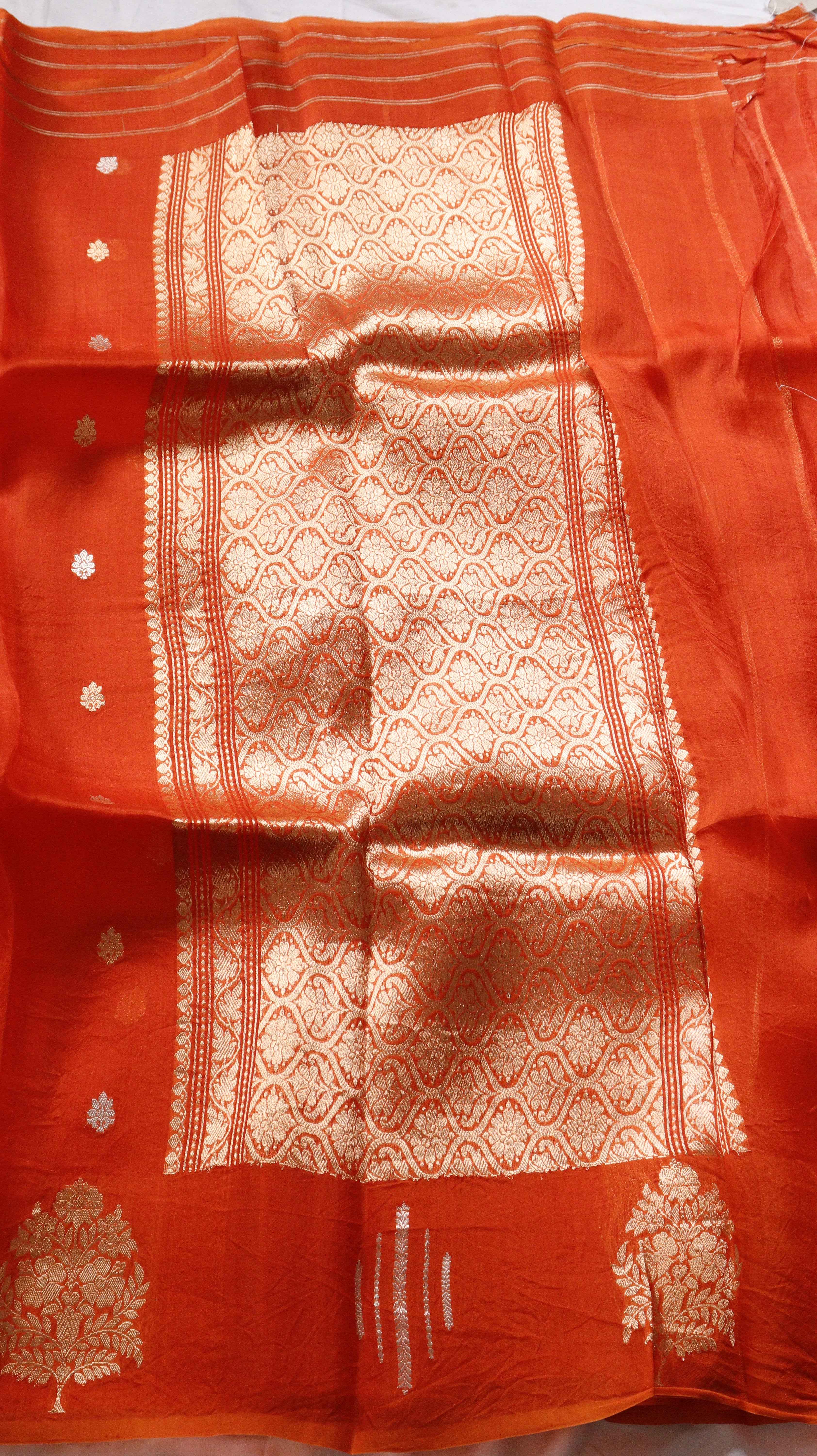 Pre-Order : Handloom Pure Kora Silk Saree