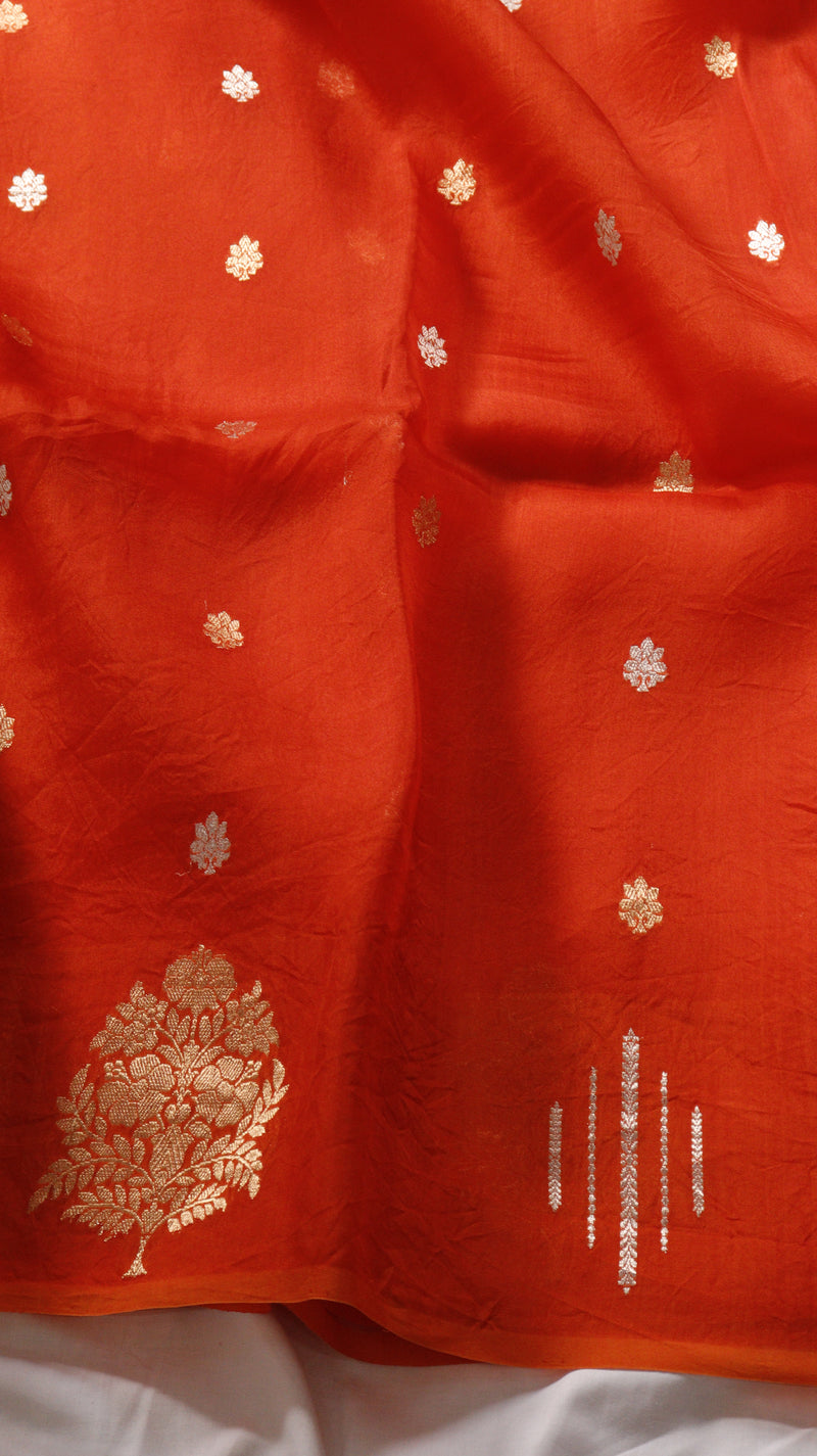 Handloom Pure Kora Silk Saree