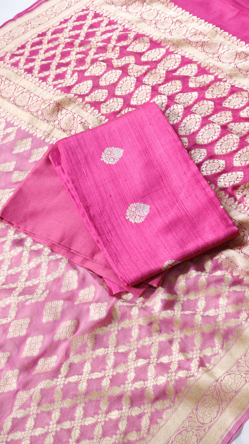 Handloom Pure Tussar Silk Suit Set